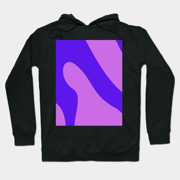 Boho abstract purple pastel swirl pattern Hoodie by Word and Saying